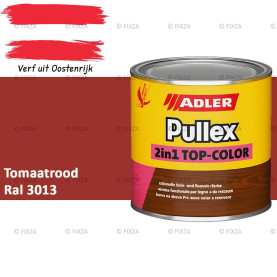 ADLER Pullex 2in1 Top-Color – RAL 3013 Tomaatrood – Dekkende Buitenverf & Houtlazuur | Houtbescherming voor Buiten
