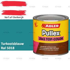 ADLER Pullex 2in1 Top-Color – RAL 5018 Turkooisblauw – Dekkende Buitenverf & Houtlazuur | Houtbescherming voor Buiten