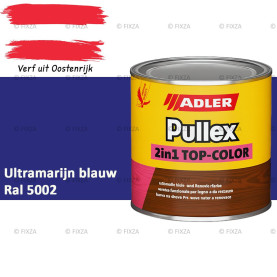 ADLER Pullex 2in1 Top-Color – RAL 5002 Ultramarijn blauw– Dekkende Buitenverf & Houtlazuur | Houtbescherming voor Buiten