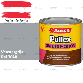 ADLER Pullex 2in1 Top-Color – RAL 7040 Venstergrijs – Dekkende Buitenverf & Houtlazuur | Houtbescherming voor Buiten
