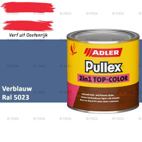 ADLER Pullex 2in1 Top-Color – RAL 5023 Verblauw – Dekkende Buitenverf & Houtlazuur | Houtbescherming voor Buiten