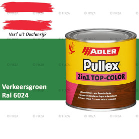 ADLER Pullex 2in1 Top-Color – RAL 6024 Verkeersgroen – Dekkende Buitenverf & Houtlazuur | Houtbescherming voor Buiten