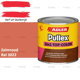 ADLER Pullex 2in1 Top-Color – RAL 3022 Zalmrood – Dekkende Buitenverf & Houtlazuur | Houtbescherming voor Buiten