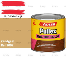 ADLER Pullex 2in1 Top-Color – RAL 1002 Zandgeel – Dekkende Buitenverf & Houtlazuur | Houtbescherming voor Buiten