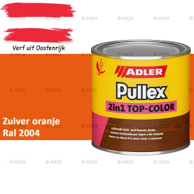 ADLER Pullex 2in1 Top-Color – RAL 2004 Zuiver oranje – Dekkende Buitenverf & Houtlazuur | Houtbescherming voor Buiten