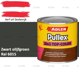 ADLER Pullex 2in1 Top-Color – RAL 6015 Zwart olijfgroen – Dekkende Buitenverf & Houtlazuur | Houtbescherming voor Buiten