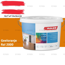 ADLER Aviva Ultra-Color SD – Geeloranje – Premium watergedragen muurverf met Smart-Dry Technology | Strepenvrij, hoge dekking, matte binnenverf voor wanden & plafonds