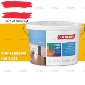 ADLER Aviva Ultra-Color SD – Koolzaadgeel – Premium watergedragen muurverf met Smart-Dry Technology | Strepenvrij, hoge dekking, matte binnenverf voor wanden & plafonds