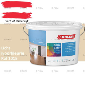 ADLER Aviva Ultra-Color SD – Licht ivoorkleurig – Premium watergedragen muurverf met Smart-Dry Technology | Strepenvrij, hoge dekking, matte binnenverf voor wanden & plafonds