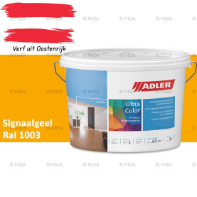 ADLER Aviva Ultra-Color SD – Signaalgeel – Premium watergedragen muurverf met Smart-Dry Technology | Strepenvrij, hoge dekking, matte binnenverf voor wanden & plafonds