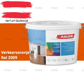 ADLER Aviva Ultra-Color SD – Verkeersoranje – Premium watergedragen muurverf met Smart-Dry Technology | Strepenvrij, hoge dekking, matte binnenverf voor wanden & plafonds