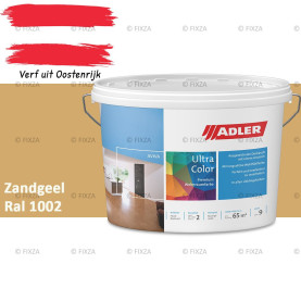 ADLER Aviva Ultra-Color SD – Zandgeel – Premium watergedragen muurverf met Smart-Dry Technology | Strepenvrij, hoge dekking, matte binnenverf voor wanden & plafonds