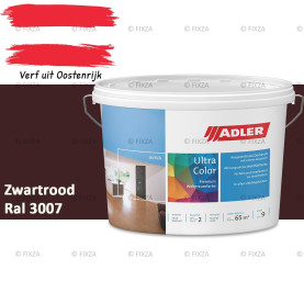ADLER Aviva Ultra-Color SD – Zwartrood – Premium watergedragen muurverf met Smart-Dry Technology | Strepenvrij, hoge dekking, matte binnenverf voor wanden & plafonds