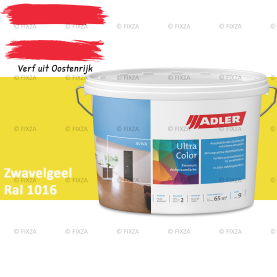 ADLER Aviva Ultra-Color SD – Zwavelgeel – Premium watergedragen muurverf met Smart-Dry Technology | Strepenvrij, hoge dekking, matte binnenverf voor wanden & plafonds