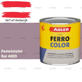 ADLER Ferrocolor 3-in-1 Roestwerend – Metaallak voor IJzer, Staal, Zink & Aluminium | Roestwerende Grond- & Deklaag voor Binnen & Buiten – Pastelviolet RAL 4009