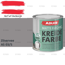ADLER Vivido Krijtverf – Zilvervee – Matte duurzame verf voor hout, meubels, deuren, metaal & kunststof