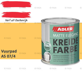 ADLER Vivido Krijtverf – Vuurpad – Matte duurzame verf voor hout, meubels, deuren, metaal & kunststof