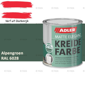 ADLER Vivido Krijtverf – Alpengroen – Matte duurzame verf voor hout, meubels, deuren, metaal & kunststof