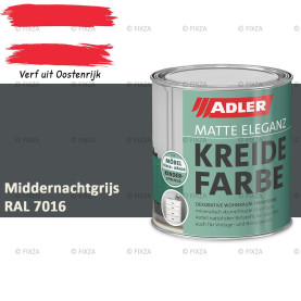 ADLER Vivido Krijtverf – Middernachtgrijs – Matte duurzame verf voor hout, meubels, deuren, metaal & kunststof