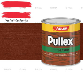 ADLER Pullex 3in1 lazuur – kleur Abendrot – Houtbeits met Drievoudige Werking voor Gevel, Schutting en Tuinhout – Grondlaag, Bescherming en Afwerking in Één