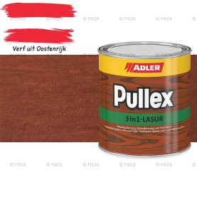 ADLER Pullex 3in1 lazuur – kleur Heiße Kirsche – Houtbeits met Drievoudige Werking voor Gevel, Schutting en Tuinhout – Grondlaag, Bescherming en Afwerking in Één