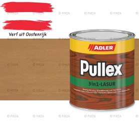 ADLER Pullex 3in1 lazuur – kleur Rennmaus – Houtbeits met Drievoudige Werking voor Gevel, Schutting en Tuinhout – Grondlaag, Bescherming en Afwerking in Één