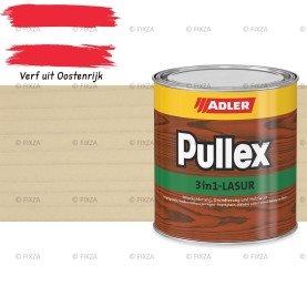 ADLER Pullex 3in1 lazuur – kleur Weißer Tiger – Houtbeits met Drievoudige Werking voor Gevel, Schutting en Tuinhout – Grondlaag, Bescherming en Afwerking in Één