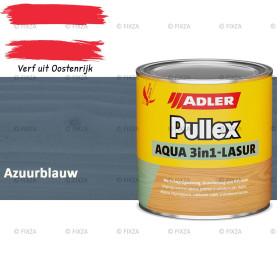 ADLER Pullex Aqua 3in1 Lazuur kleur Azuurblauw – Beits voor Schuttingen, Gevelbekleding & Tuinhout (Transparant)