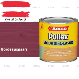 ADLER Pullex Aqua 3in1 Lazuur kleur Bordeauxpaars – Beits voor Schuttingen, Gevelbekleding & Tuinhout (Transparant)