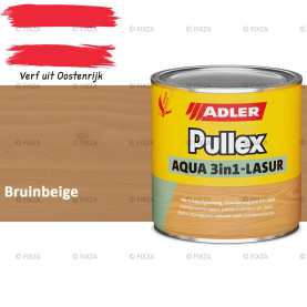 ADLER Pullex Aqua 3in1 Lazuur kleur Bruinbeige – Beits voor Schuttingen, Gevelbekleding & Tuinhout (Transparant)