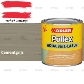 ADLER Pullex Aqua 3in1 Lazuur kleur Cementgrijs – Beits voor Schuttingen, Gevelbekleding & Tuinhout (Transparant)