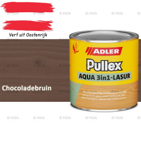 ADLER Pullex Aqua 3in1 Lazuur kleur Chocoladebruin – Beits voor Schuttingen, Gevelbekleding & Tuinhout (Transparant)
