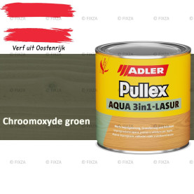 ADLER Pullex Aqua 3in1 Lazuur kleur Chroomoxyde groen – Beits voor Schuttingen, Gevelbekleding & Tuinhout (Transparant)