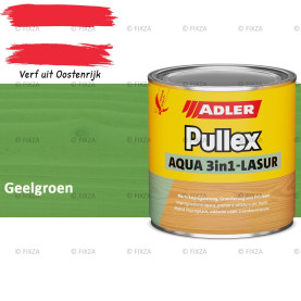ADLER Pullex Aqua 3in1 Lazuur kleur Geelgroen – Beits voor Schuttingen, Gevelbekleding & Tuinhout (Transparant)