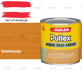 ADLER Pullex Aqua 3in1 Lazuur kleur Geeloranje – Beits voor Schuttingen, Gevelbekleding & Tuinhout (Transparant)