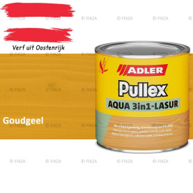 ADLER Pullex Aqua 3in1 Lazuur kleur Goudgeel – Beits voor Schuttingen, Gevelbekleding & Tuinhout (Transparant)