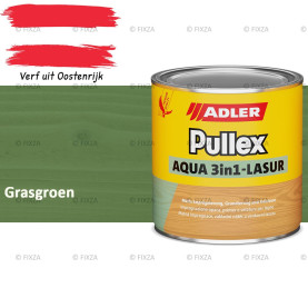 ADLER Pullex Aqua 3in1 Lazuur kleur Grasgroen – Beits voor Schuttingen, Gevelbekleding & Tuinhout (Transparant)