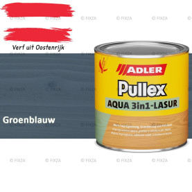 ADLER Pullex Aqua 3in1 Lazuur kleur Groenblauw – Beits voor Schuttingen, Gevelbekleding & Tuinhout (Transparant)