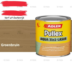 ADLER Pullex Aqua 3in1 Lazuur kleur Groenbruin – Beits voor Schuttingen, Gevelbekleding & Tuinhout (Transparant)