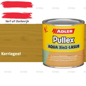 ADLER Pullex Aqua 3in1 Lazuur kleur Kerriegeel – Beits voor Schuttingen, Gevelbekleding & Tuinhout (Transparant)