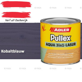 ADLER Pullex Aqua 3in1 Lazuur kleur Kobaltblauw – Beits voor Schuttingen, Gevelbekleding & Tuinhout (Transparant)