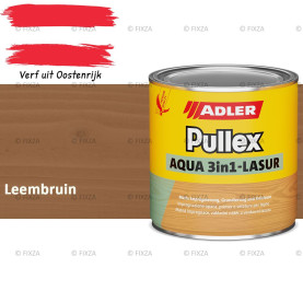 ADLER Pullex Aqua 3in1 Lazuur kleur Leembruin – Beits voor Schuttingen, Gevelbekleding & Tuinhout (Transparant)