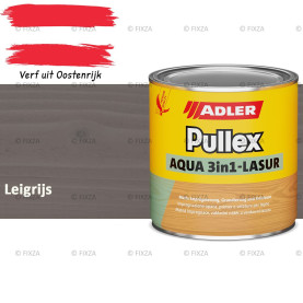 ADLER Pullex Aqua 3in1 Lazuur kleur Leigrijs – Beits voor Schuttingen, Gevelbekleding & Tuinhout (Transparant)