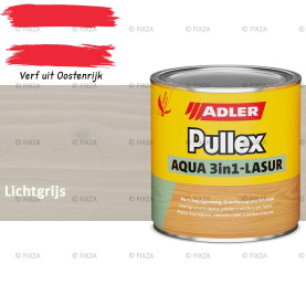 ADLER Pullex Aqua 3in1 Lazuur kleur Lichtgrijs – Beits voor Schuttingen, Gevelbekleding & Tuinhout (Transparant)