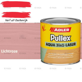 ADLER Pullex Aqua 3in1 Lazuur kleur Lichtroze – Beits voor Schuttingen, Gevelbekleding & Tuinhout (Transparant)