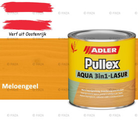 ADLER Pullex Aqua 3in1 Lazuur kleur Meloengeel – Beits voor Schuttingen, Gevelbekleding & Tuinhout (Transparant)