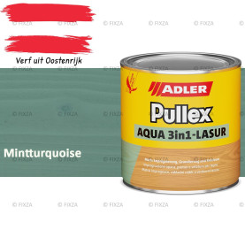 ADLER Pullex Aqua 3in1 Lazuur kleur Mintturquoise – Beits voor Schuttingen, Gevelbekleding & Tuinhout (Transparant)