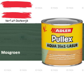 ADLER Pullex Aqua 3in1 Lazuur kleur Mosgroen – Beits voor Schuttingen, Gevelbekleding & Tuinhout (Transparant)