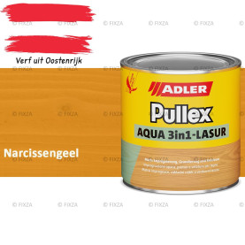 ADLER Pullex Aqua 3in1 Lazuur kleur Narcissengeel – Beits voor Schuttingen, Gevelbekleding & Tuinhout (Transparant)