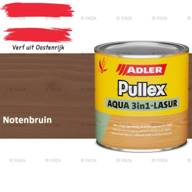 ADLER Pullex Aqua 3in1 Lazuur kleur Notenbruin – Beits voor Schuttingen, Gevelbekleding & Tuinhout (Transparant)